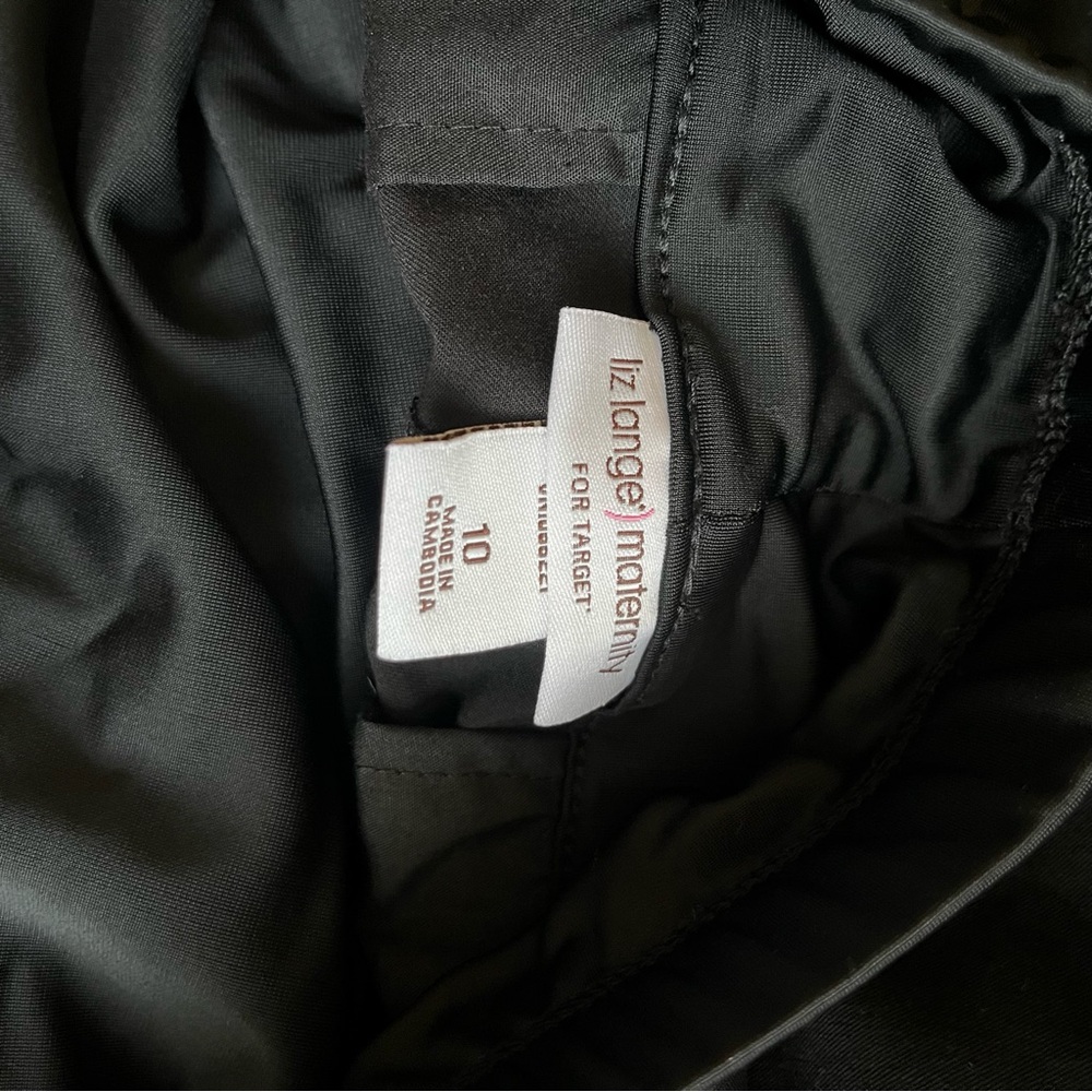 Liz Lange Maternity Dress Pants 10 Black NEW - Picture 5 of 6